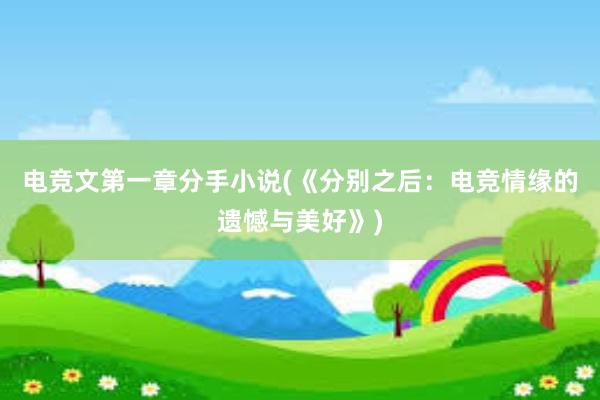 电竞文第一章分手小说(《分别之后：电竞情缘的遗憾与美好》)