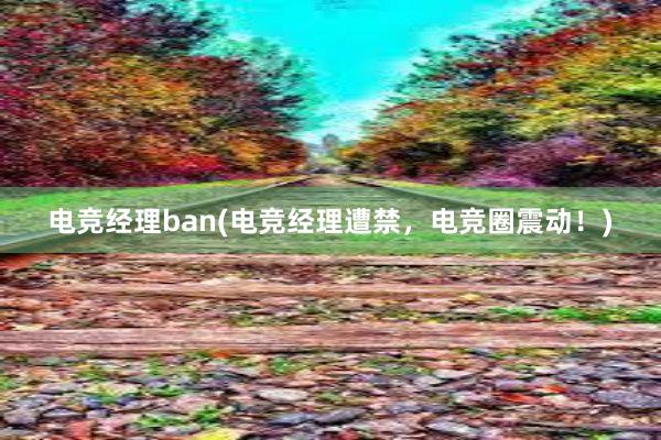 电竞经理ban(电竞经理遭禁，电竞圈震动！)