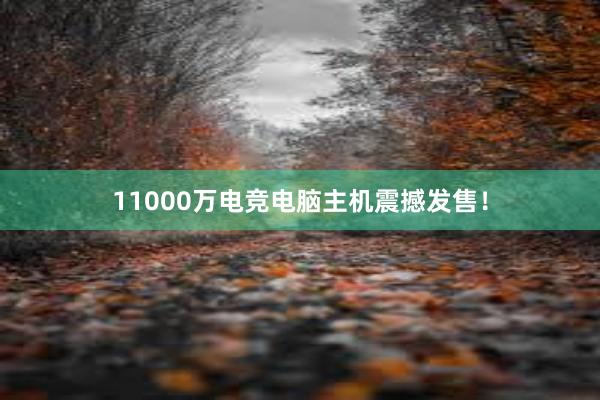 11000万电竞电脑主机震撼发售！