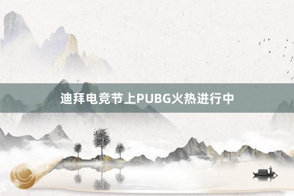 迪拜电竞节上PUBG火热进行中