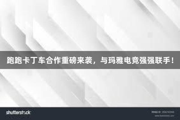 跑跑卡丁车合作重磅来袭，与玛雅电竞强强联手！